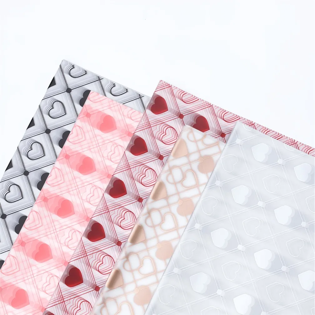 Heart Waterproof Flower Wrapping Paper - 20 sheets, 22 x 22 inches / 56 x 56 cm - Image 10