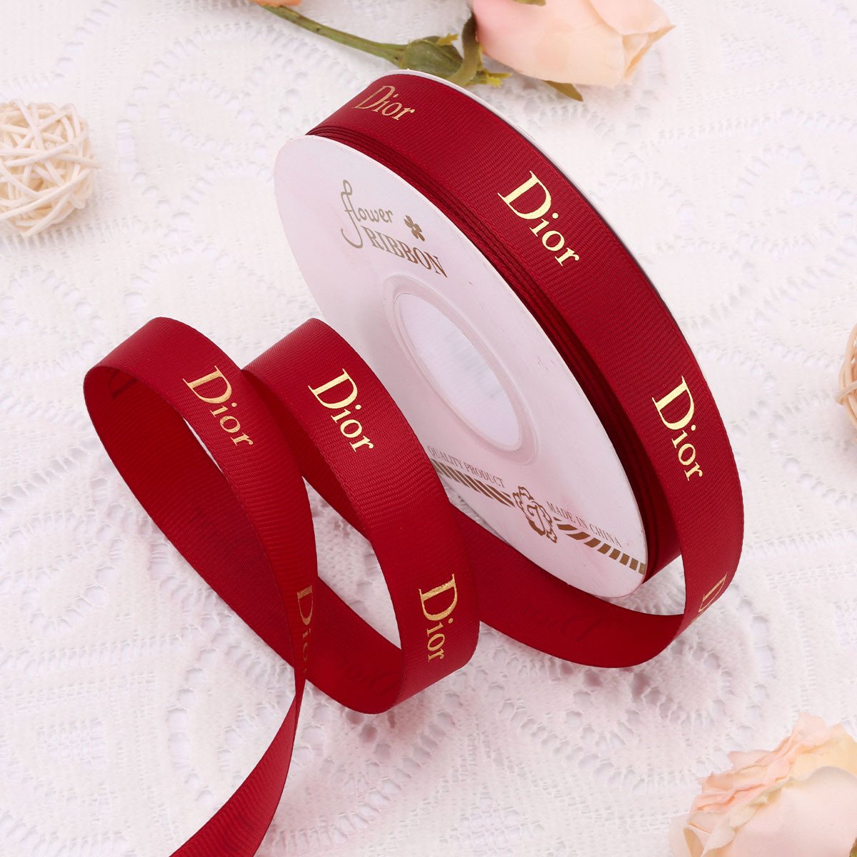 0.78 inch / 2cm Designer Grosgrain Ribbon 39 Yards / 36M Per Roll for Gift Wrapping Crafts Bow Maker Flower Wrapping - Image 4