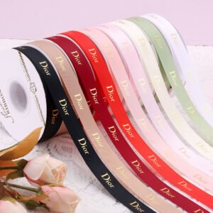 0.78 inch / 2cm Designer Grosgrain Ribbon 39 Yards / 36M  Per Roll for Gift Wrapping Crafts Bow Maker Flower Wrapping