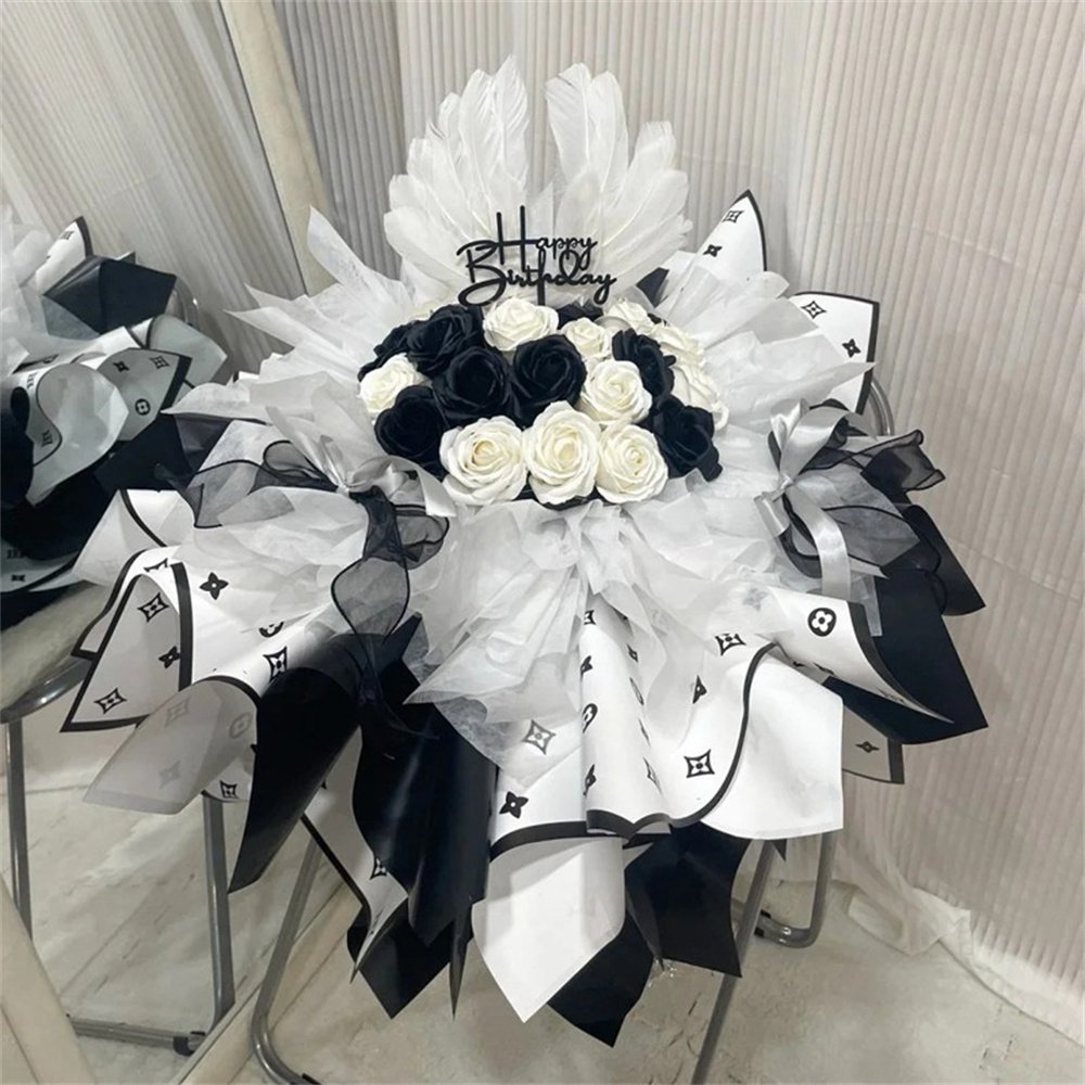 Luxury Wrapping Paper for Flower Bouquet, 20 Sheets, 22 x 22 inches / 56 x 56 cm - Image 6